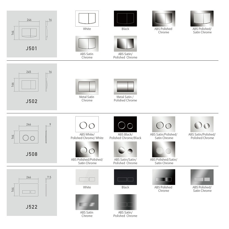 concealed cistern flush plate face plate