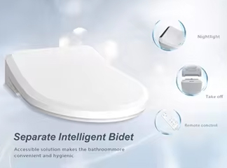 Oceanwell E552 Smart Toilet Seat: bediening met zijknoppen en uitgebreid ontwerp herdefiniëren hygiëne